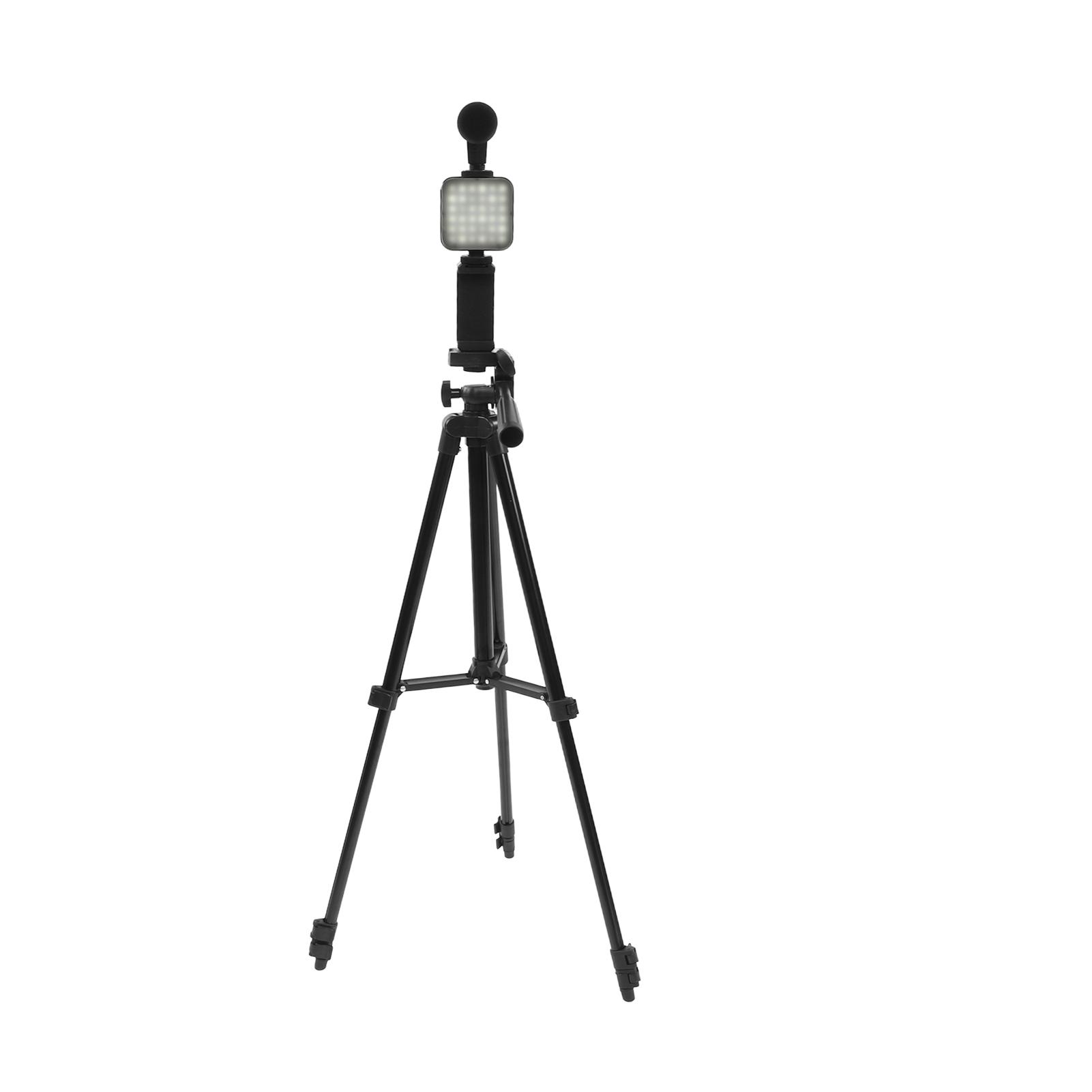 

Оборудование для видеозаписи с микрофоном-штативом, светодиодной подсветкой, вращающимся на 360 градусов, комплектом для видеоблога на смартфоне