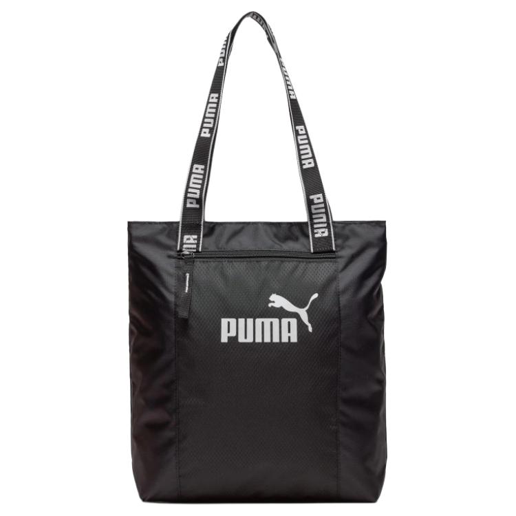 New PUMA Fabric Tote Bag, Shopping Bag, Shoulder Bag Women's Black 090267-01
