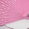 Flamenco Spanish Hand Fan Vintage Dots Pattern 23cm Elegant Wood Folding Fan for Dancing Performances Party Decoration