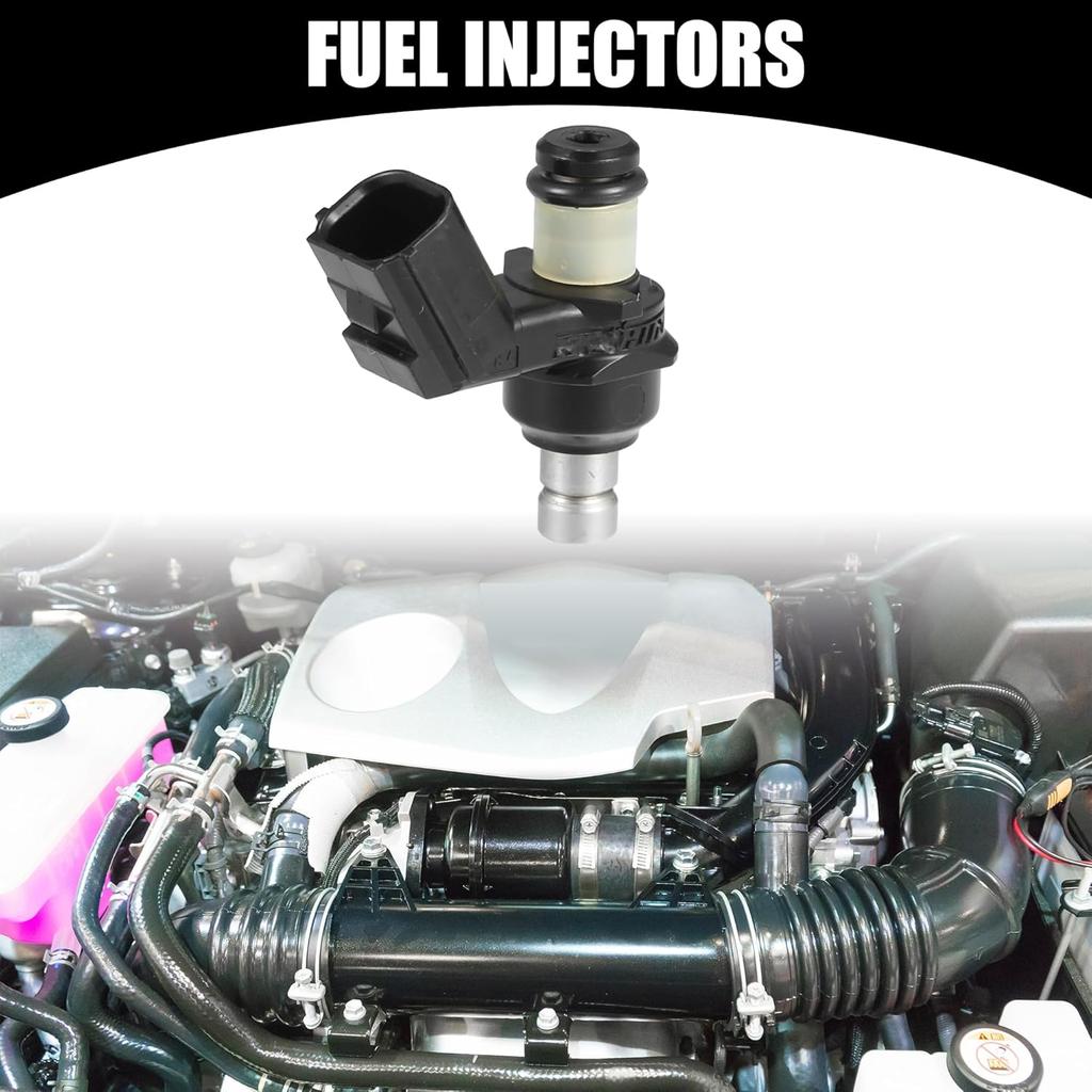 Fuel Injector - Car Inner 6 Holes Engnie Fuel Injectors - for Honda Generators Metal Black - 1 Pc