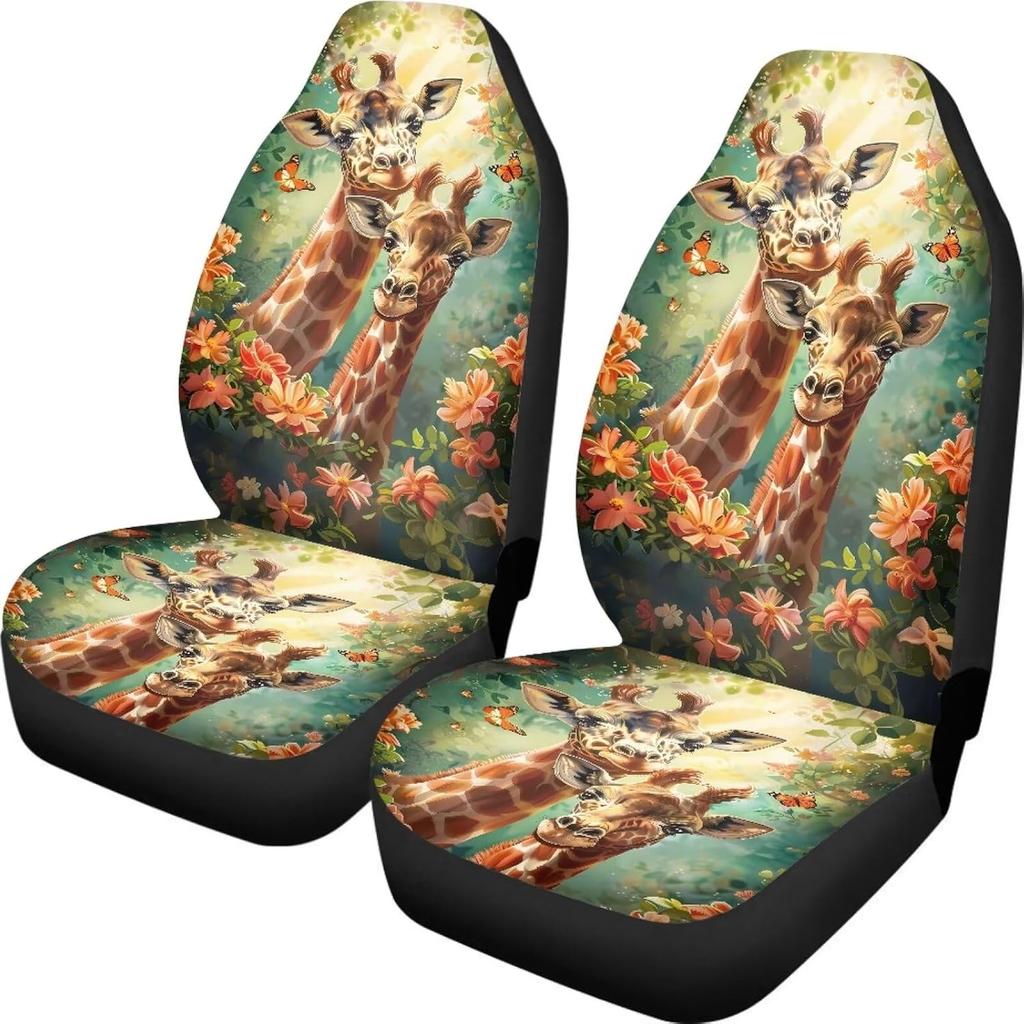 Talayituse Boho Dragonfly Print Car Seat Covers Set of 2, Breathable Front Bucket Seats Protector Auto Interior Accessories Decor Universal for Truck