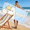 Custom Name,Moomin Print Beach Towel, Large Soft Quick Dry Towel for Beach Camping Swimming