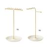 Stylish Sturdy Metal Jewelry Display Tower for Necklace and Bracelet Stand with Earring Holders Hanging Ornament