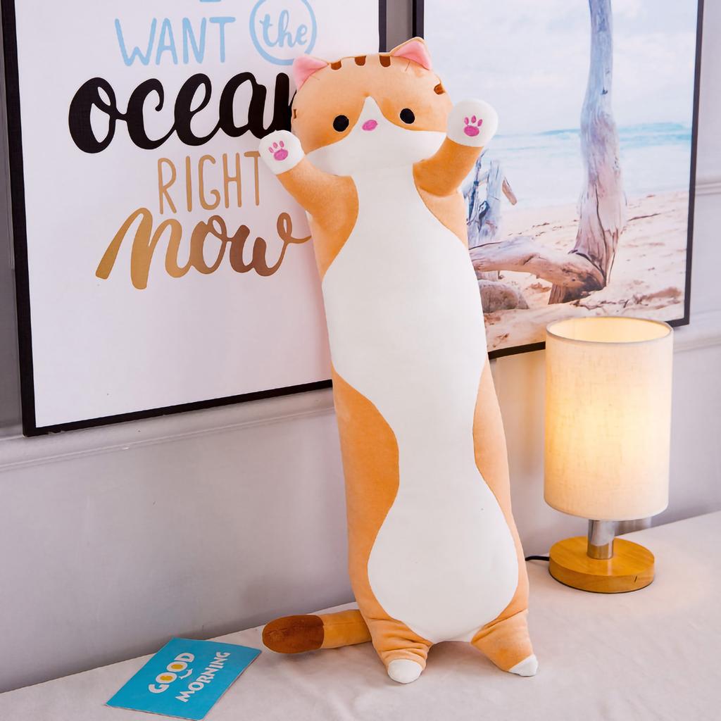 Body Pillow Plush Stuffed Long Cushion Cat Animal Soft Toy Gift for Sleeping Hugging50cm / 19.69in