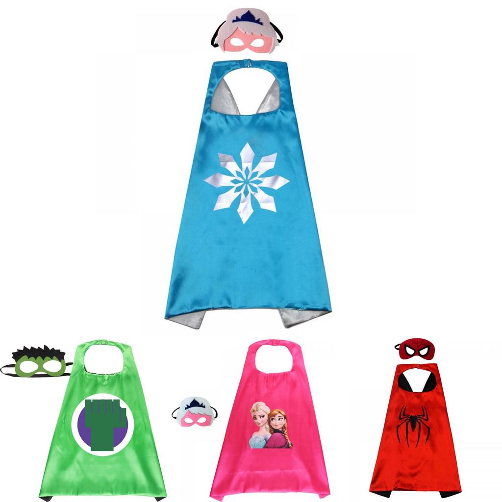 Sada dětských superhrdinských plášťů Živé barvy a vysoce kvalitní látky pro zábavu při převlékání
