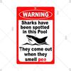 Tin Sign Pool Funny Rules Vintage Plaque Welcome Warning No Swimming Instruction Metal Sign For Home Pool Store Club Wall Decor