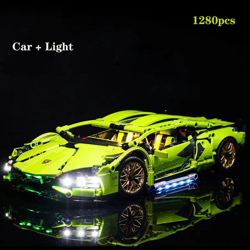 Technical Building Blocks 1400PCS Model Racing Sport Car City Mechanical Speed Vehicle Supercar Brick Puzzle Toys Kid Adult Gift