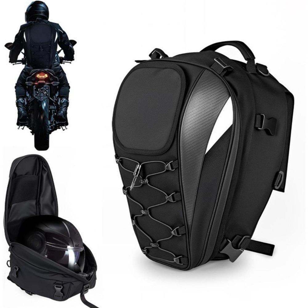 Large Capacity Motorcycle Tail Bag Waterproof Seat Bag Motorbike Rear Seat Bag  for Daily Ride