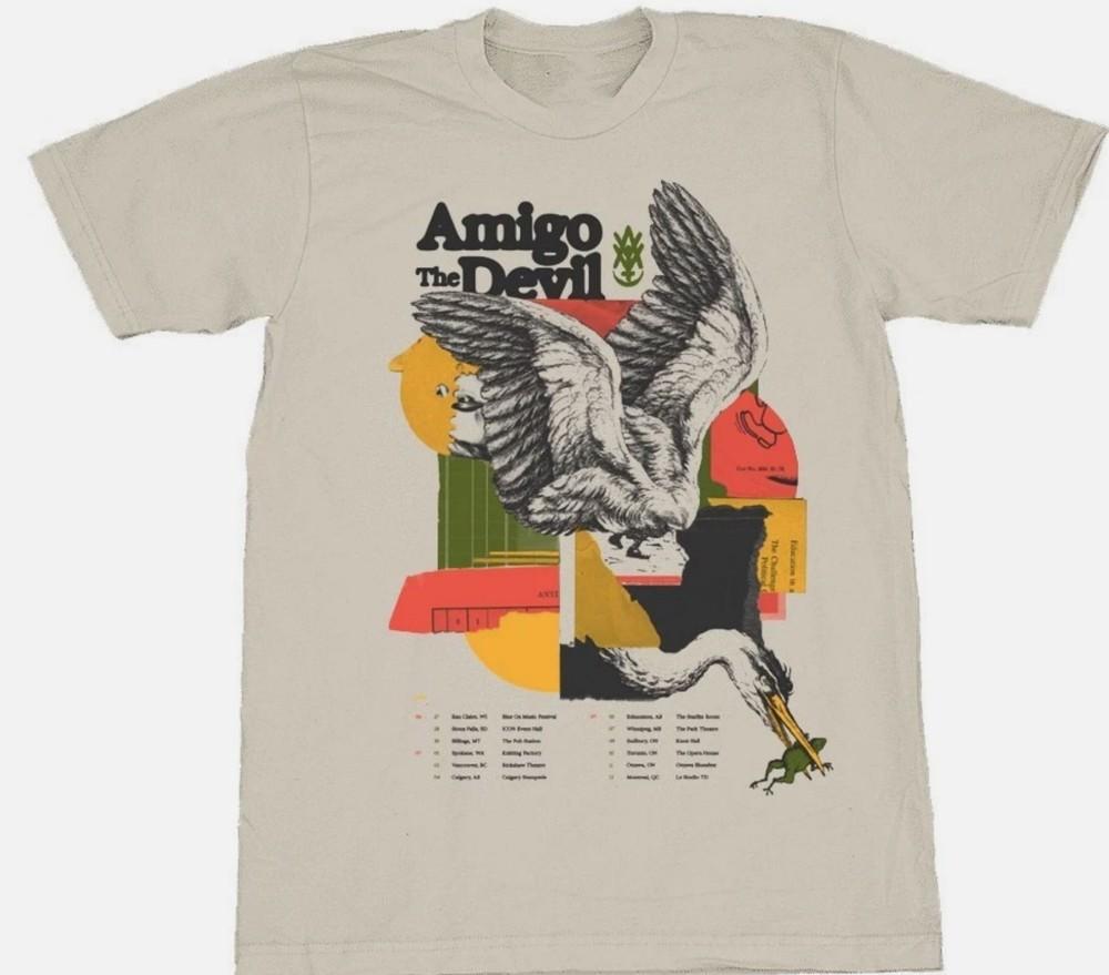Коллекция Amigo The Devil Tour 2025 Подарок для фанатов до 5XL Футболка Унисекс Футболка L