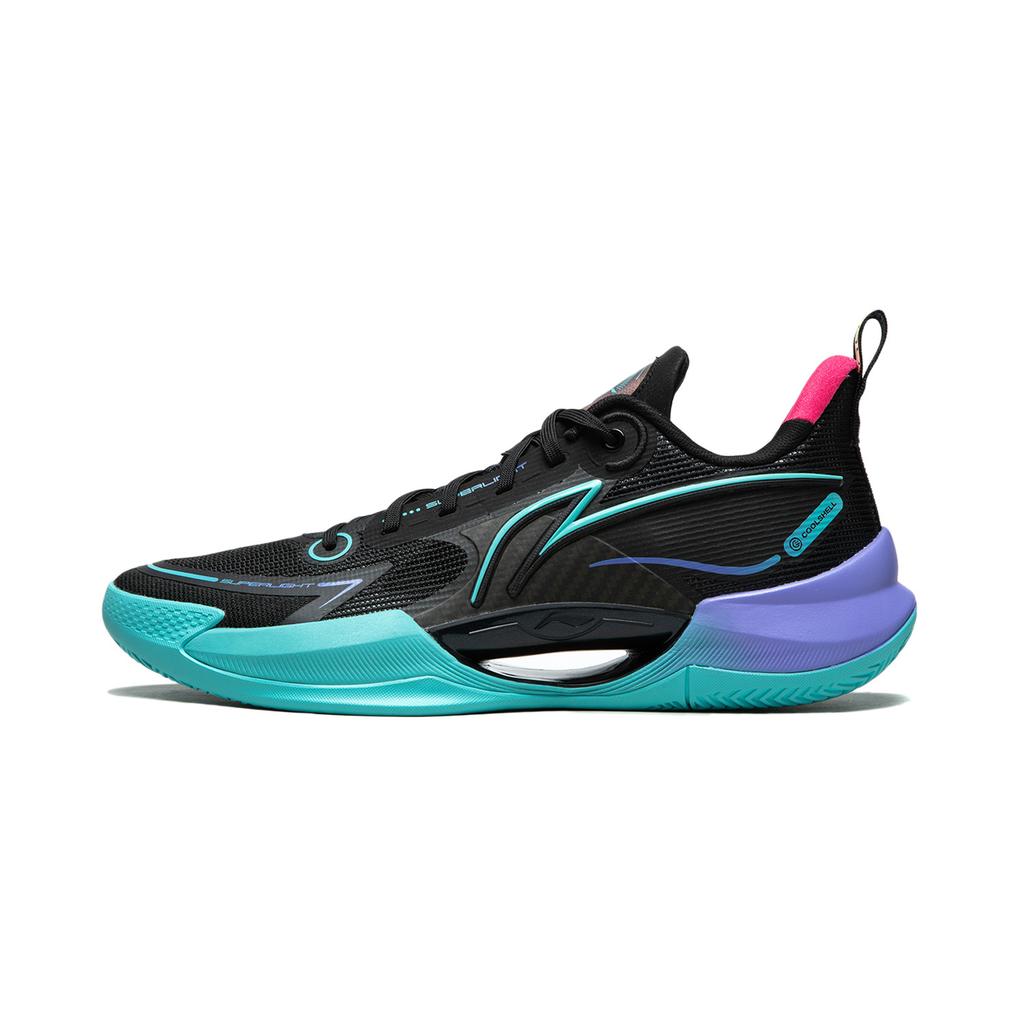 New LiNing Super Light V2 Cushioning Wear Resistant Breathable Supportive Rebound Low Top Basketball Shoes Men's Black ABAT029-4