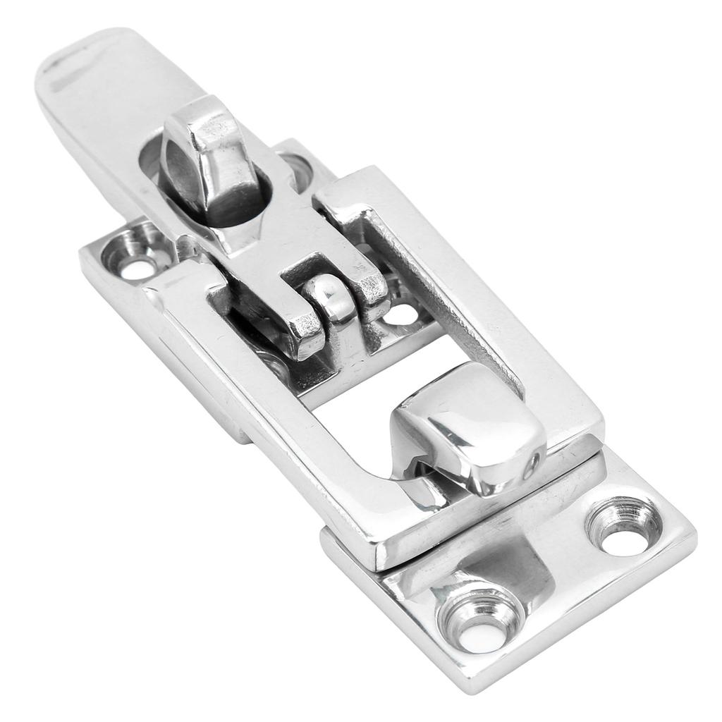 2pcs 316 Stainless Steel Lockable Door Latch Heavy Duty Anti Rattle Fastener Clamp for Marine