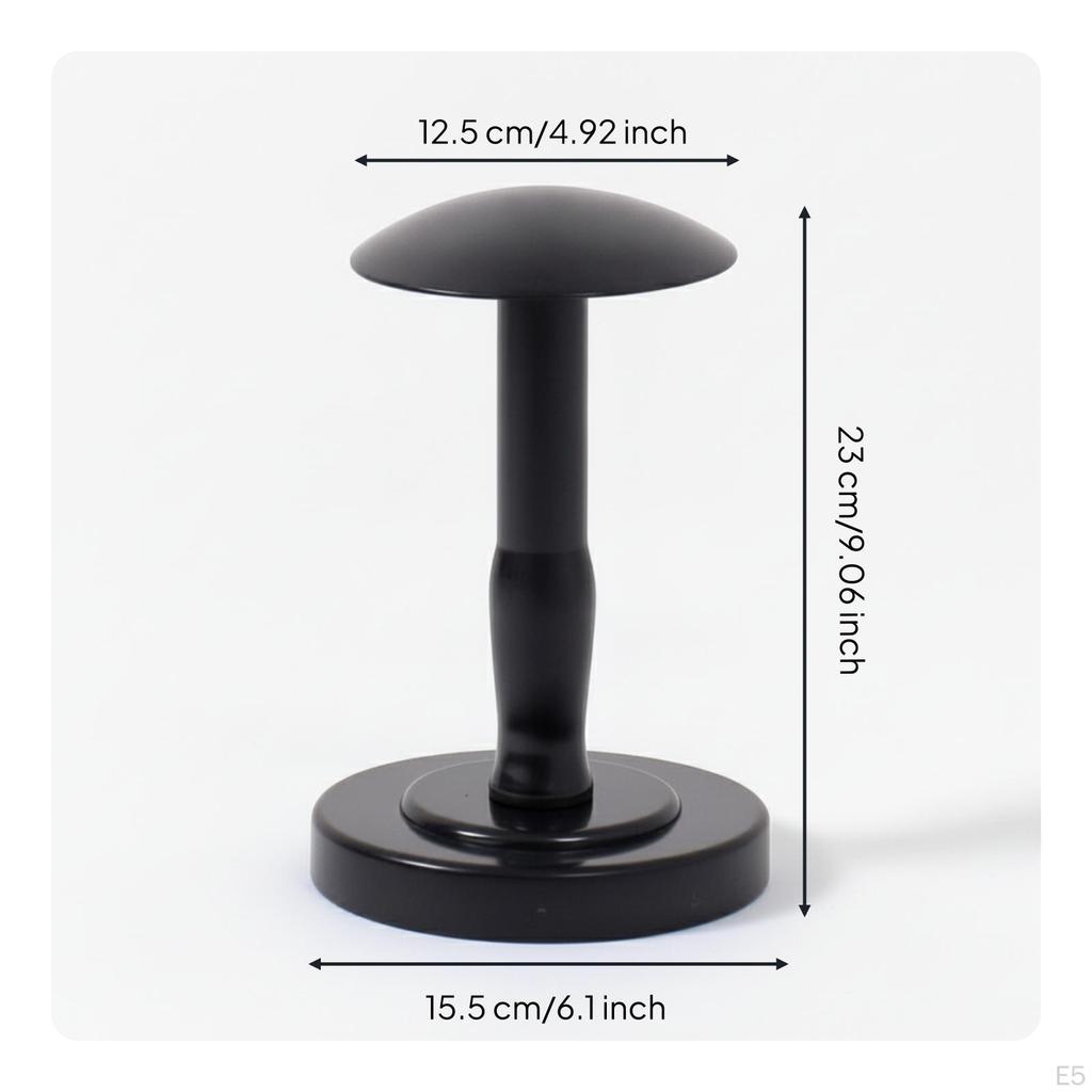 Hat Display Stand Tabletop with HeadShaped Top Freestanding Holder for Retailers,