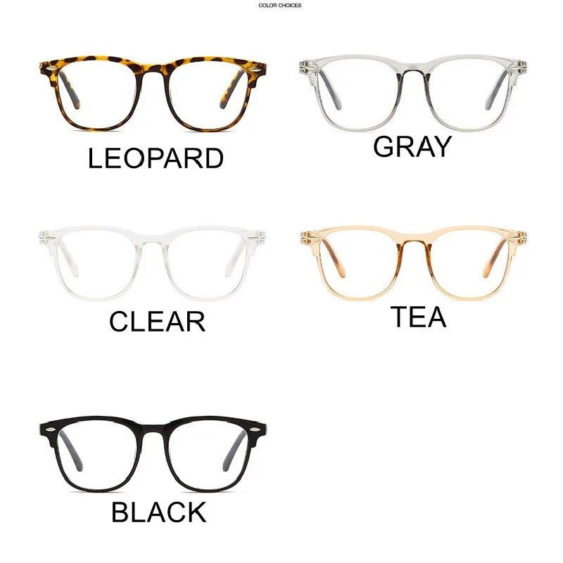 Anti Blue Light Oversized Myopia Glasses for Women Men Minus Eyeglasses Optical Prescription Nearsighted Eyewear Diopter 0~-6.0