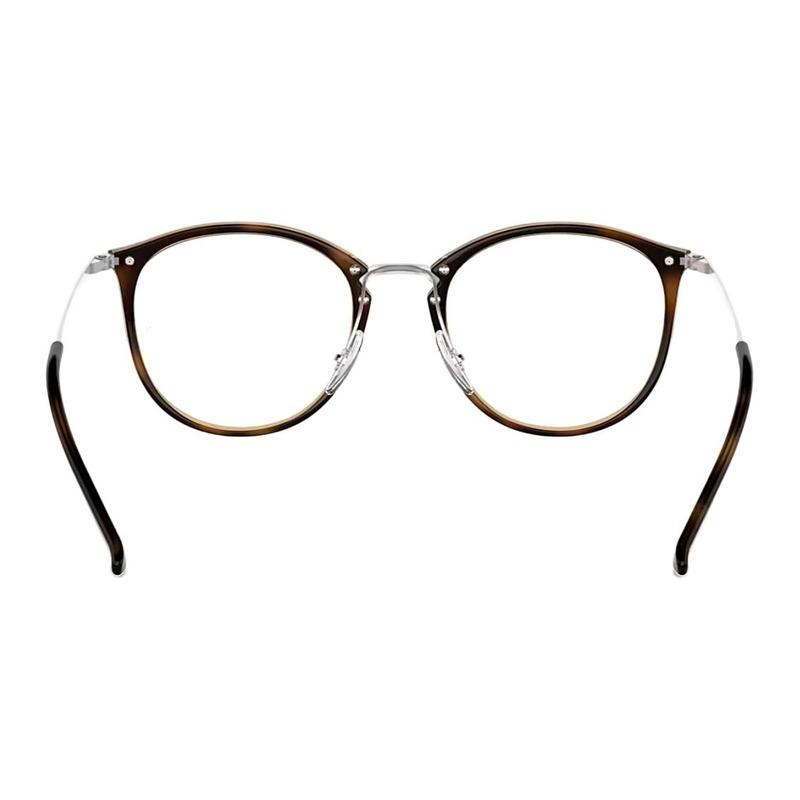 RAYBAN 7140 TR/ Round Unisex Couple Style Tortoise Shell Prescription Optical Glasses Frames TR/ 7140 TR/ TR/ 7140 TR/ TR 49 0RX7140-2012