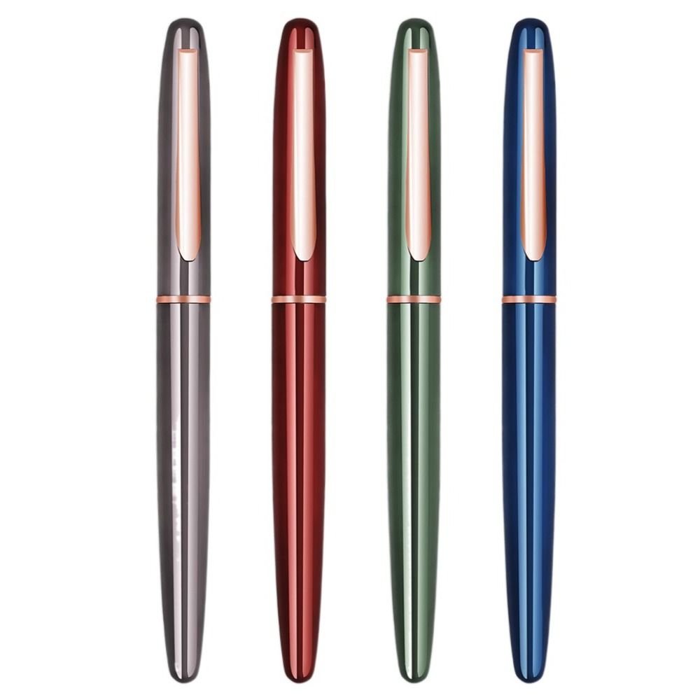 

Smooth Writing Gift Ink Pens Calligraphy Signature Pen Business Metal Fountain Pen Student Use Grey bags