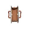 Coach Field 30 Classic Horse And Carriage Print Color Block Tote Bag Women Tote Bags Dark-Brown White C8458-B4TXN