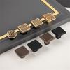 BR71 Brass Cabinet Handles 35 x 25mm New Chinese Style Single Hole Round Drawer Pull Knobs for Wardrobe
