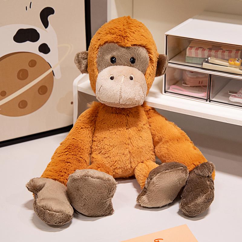 NICI Forest Friends Plush Set: Fox, Raccoon, Wolf, Monkey - Perfect for Children's Birthdays