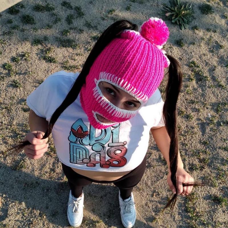 

Новая вязаная вручную шерстяная шапка из цветного допаминового кружева, рыболовная шапка