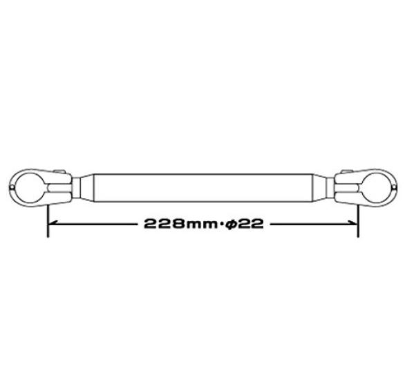 HARDY HH01SV Multi-Mount Brace, Silver,