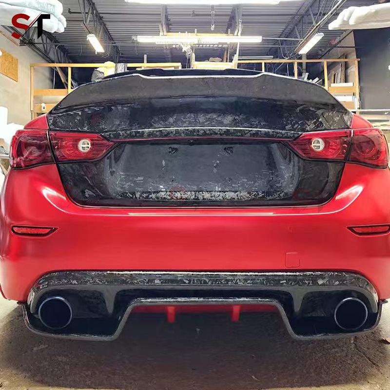 Infiniti Q50 Carbon Fiber Spoiler Trunk Lid Cover