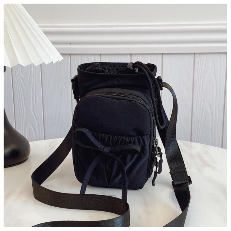 Bowknot Water Bottle Storage Bag Drawstring Waterproof Sport Shoulder Bag Portable With Strap Phone Pouch Cup Accessories