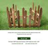 Outdoor Anticorrosive Wooden Garden Fence with Stakes