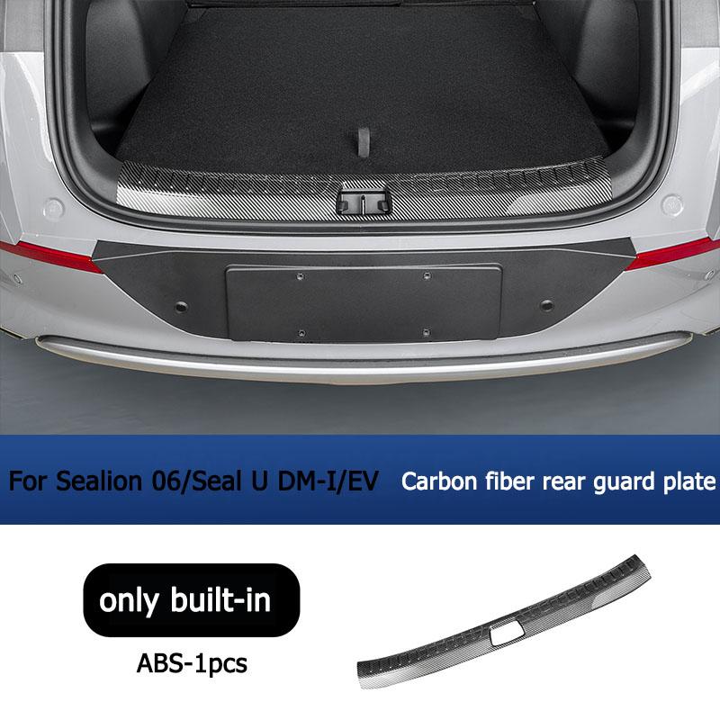 For BYD Sea Lion 06 DM-I/EV Carbon Fiber Patterned Rear Guard Trunk Scratch Resistant Door Sill Modification Product Accessories