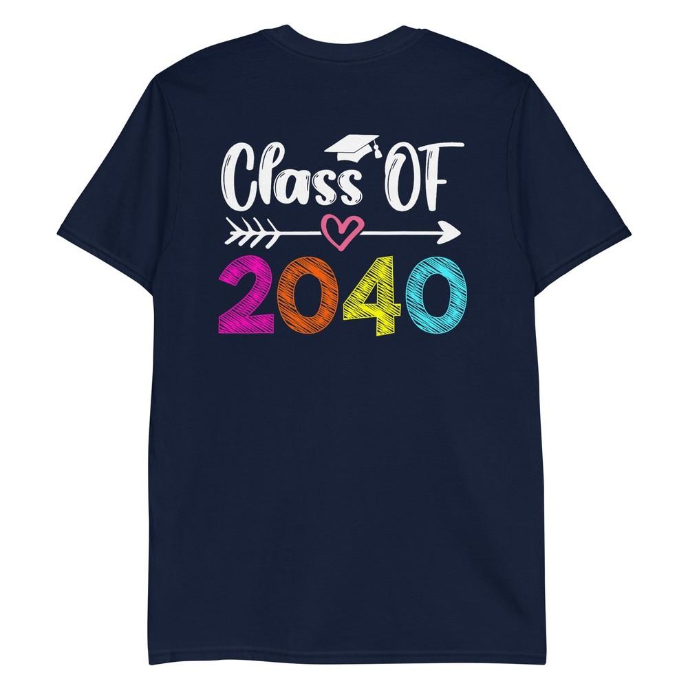 Class Of 2040 Grow With Me First Day Of Kindergarten TShirt S