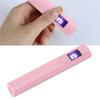 Handheld Gel Nails Light Linear Shape USB Rechargeable Small Digital Display Portable Nail Dryer Lamp for Travel Home