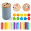 Baby Montessori Toys Rainbow Color Sorting Fine Motor Toy Shape Matching Sensory Toys Early Educational Puzzle Toys For Toddlers