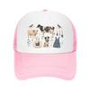 Rustic Farm Friends Sketch Collage Mesh Baseball Cap Casual Hat Outdoor  For Womens Unisex FeUnisex