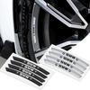 4 szt. Aluminiowe Naklejki Dekoracyjne na Felgi Samochodowe Akcesoria do Modyfikacji Auta Dla F20 F30 G20 F31 F34 F10 G30 F11 X3 F25 X4 I3 M3