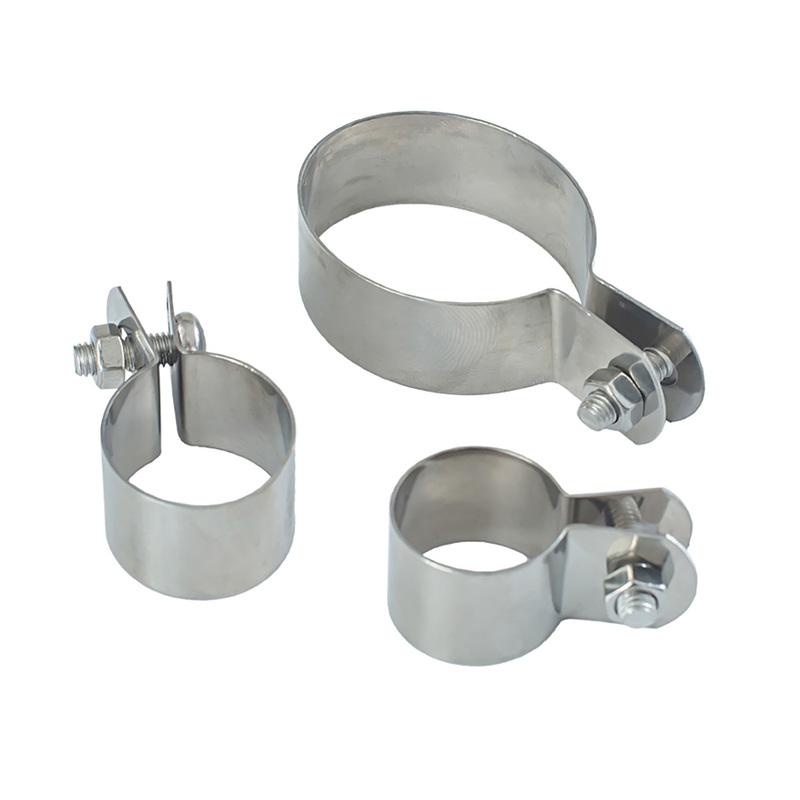 304 Stainless Steel Pipe Clamp / Horse Riding Clamp Bracket Pipe Buckle Hose Clamp Water Pipe Clamp 5set M10x12x0.6