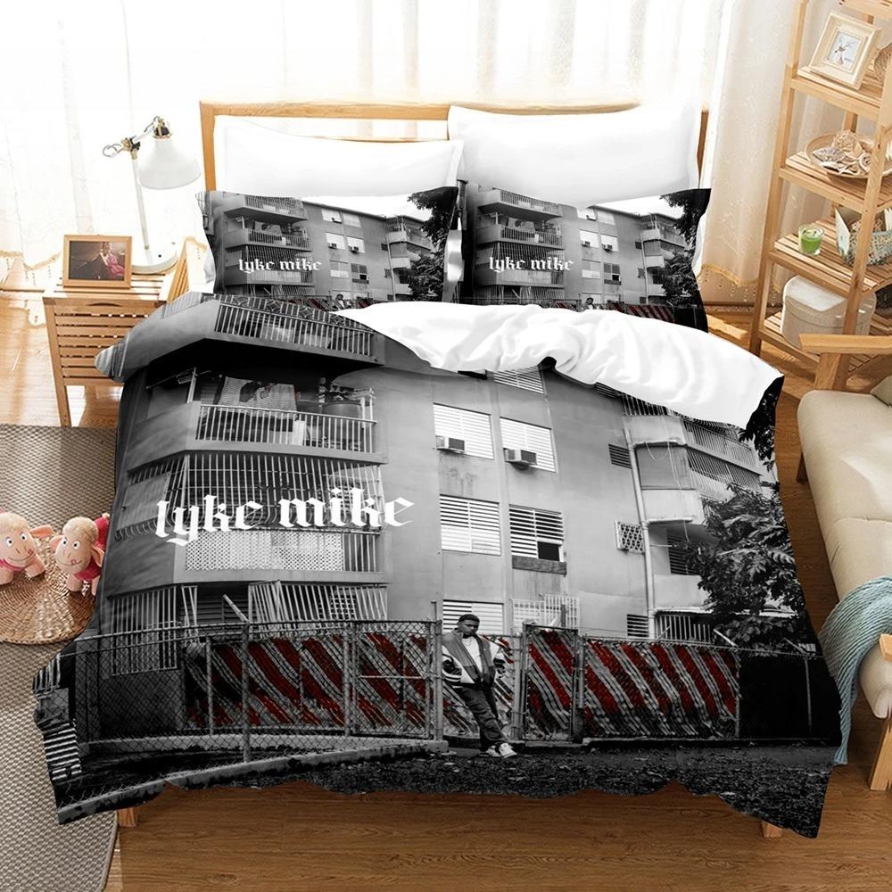 3D Print Rapper M-Myke Towers Bedding Set Single Twin Full Queen King Size Bed Set Adult Kid Bedroom Duvetcover Sets
