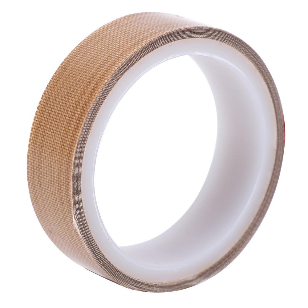 PTFE Coated Fiberglass PTFE Tape 2-inch x 33 Feet x 0.18mm 1 inch x 33 ft x 0.18mm High Temperature Tape Brown Silicone Adhesive