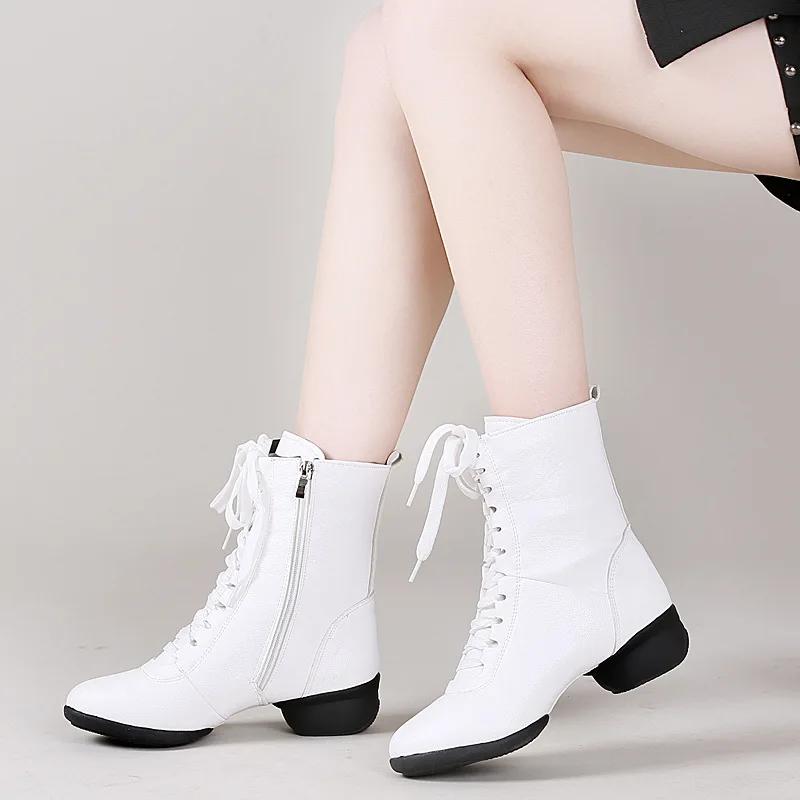  High Quality Dancing Boots Women Jazz Dance Shoes Soft Women's Ballroom Modern Dancing Shoes Ladies Ballet Boots Sneakers