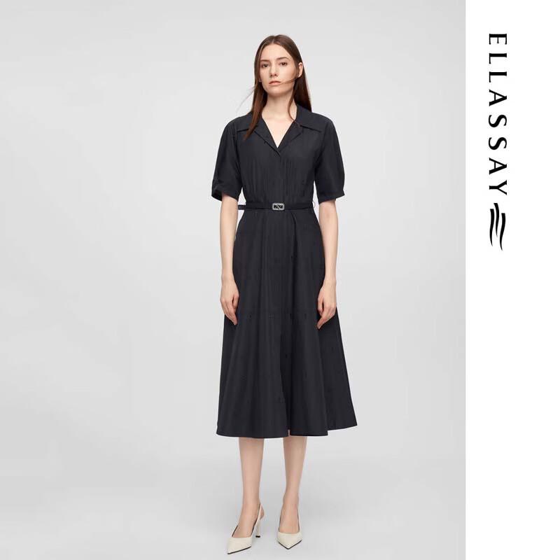 ELLASSAY Elegant Retro Mid-length Dress for Women EWE361Y01200