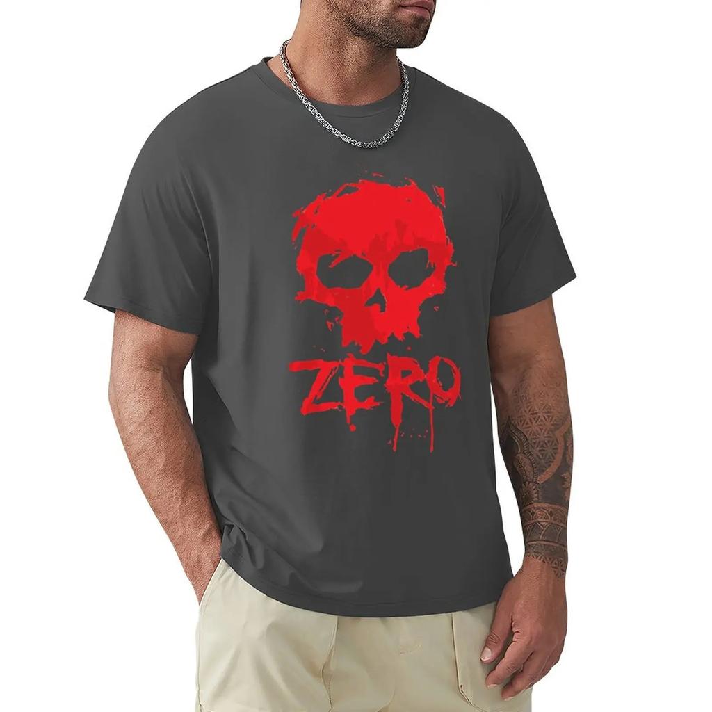 New Zero Original Skate Vintage Skull Men'S Black T-Shirt Unisex Men Women Tee Shirt