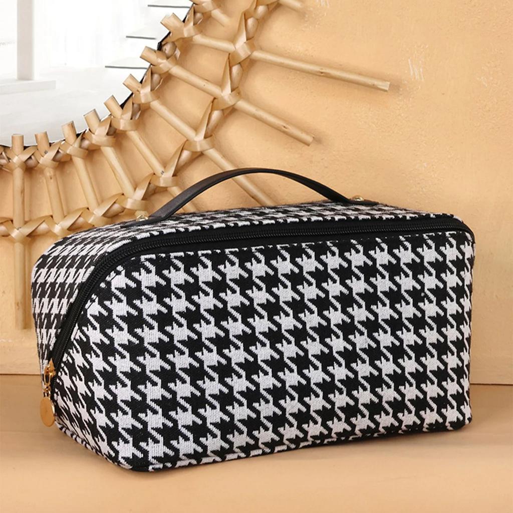 Trousse cosmetica Thousand Bird Grid per donna Grande capacità Portatile Borsa portaoggetti da viaggio 1 pz