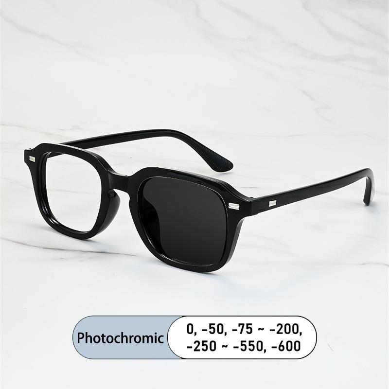 Vintage Brand Square Frame Myopia Glasses Prescription Nearsight Anti Blue Light Women Eyewear 89239
