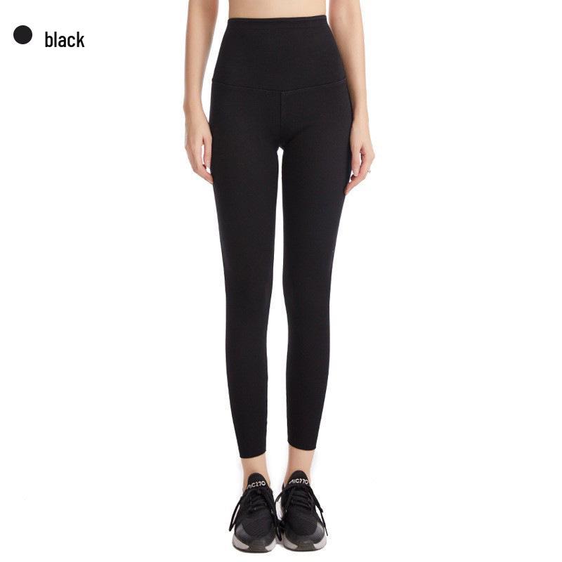 European & American High Waist Skinny Jeans: Butt-Lifting, Breathable, Slimming Fitness Pants for Women Small чёрный