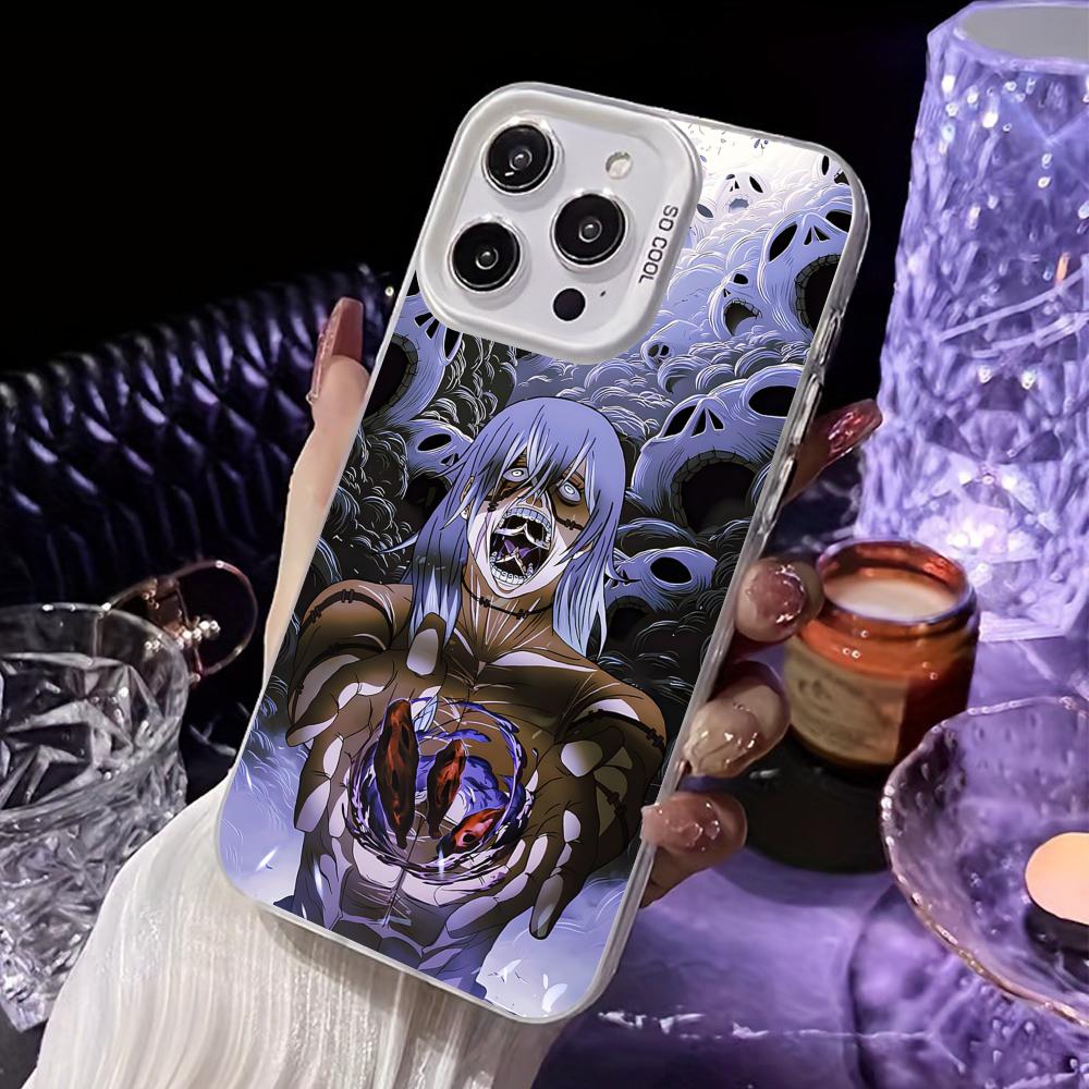 JJK Mahito Phone Case for iPhone 17 16 15 14 13 12 11 X XR XS Air Pro Max Plus White Colorful Silver Cover