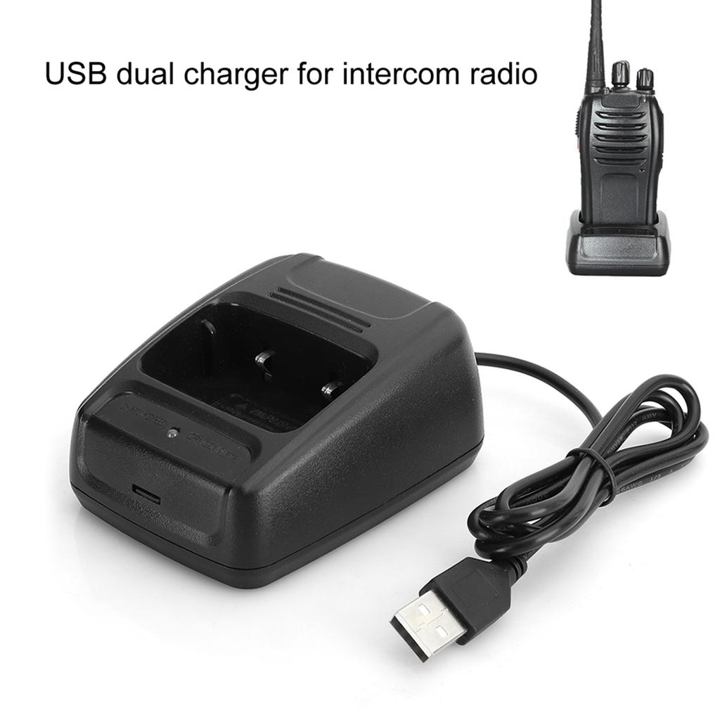 2pcs Interphone Walkie Talkie for Baofeng BF666S BF777S BF888S USB Charger  Battery Charger with Charging Indicator