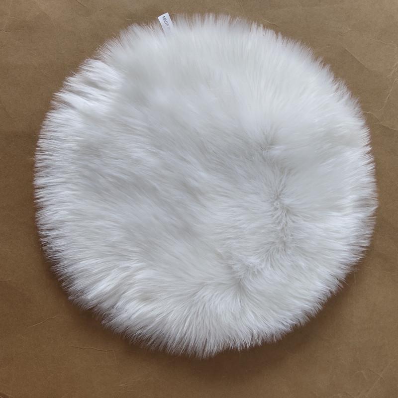Nordic Living Room/Bedroom Long Pile Plush Carpet - Imitation Wool, Full Coverage, Home Use