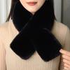 Luxury Winter Warm Faux Fur Rabbit Fur Scarf Double Sided Plush Thickened Fur Warm Hundred With Female Students Scarf Fur Collar