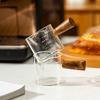 70/100Ml Wood Handle Glass Espresso Measuring Cup Diy Milk Jug Coffee Supplies Ransparent Transparent Kitchen Measure Mug