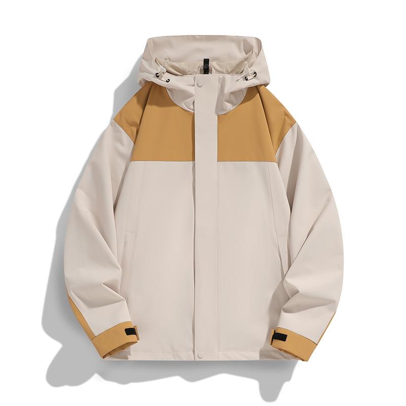 New Autumn Jacket Men and Women's Jacket Windproof Waterproof Color-blocking Casual Jacket Jacket Men Outdoor Couple Climbing