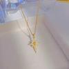 Pendentif Étoile à Huit Branches: Accessoire DIY de Luxe en Cuivre et Zirconia pour Femmes