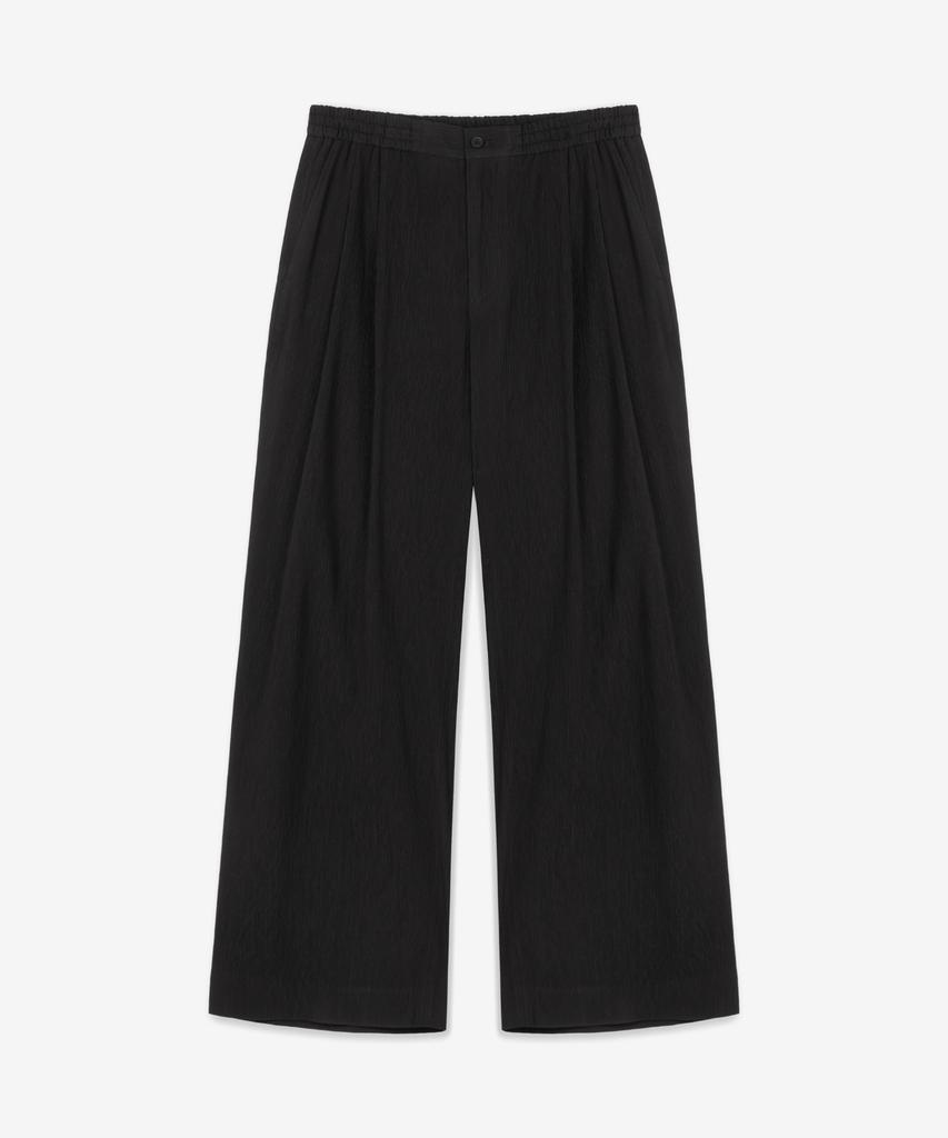 Tienjiti Kinoshita Seersucker Maxi-Wide Pants (Black) Tnpa6E207Bk